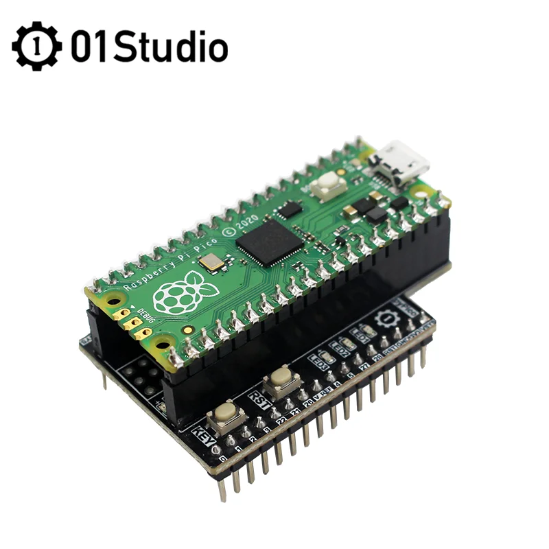 01Studio pyPico Placa adaptadora compatible con Raspberry Pi Pico MicroPython RP2040 Placa adaptadora - imagen 4