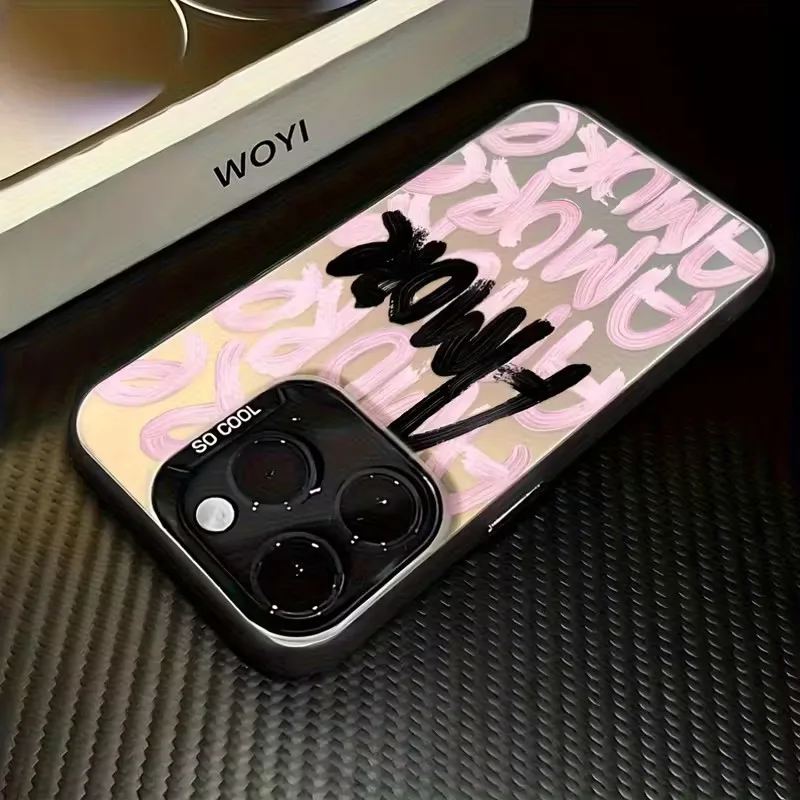 Funda de teléfono Corea INS inglés Amore para Xiaomi Mi 11 Lite 5G 12T 13T 14T Pro 12 13 14 15 cubierta de parachoques galvanizada a prueba de golpes - imagen 2