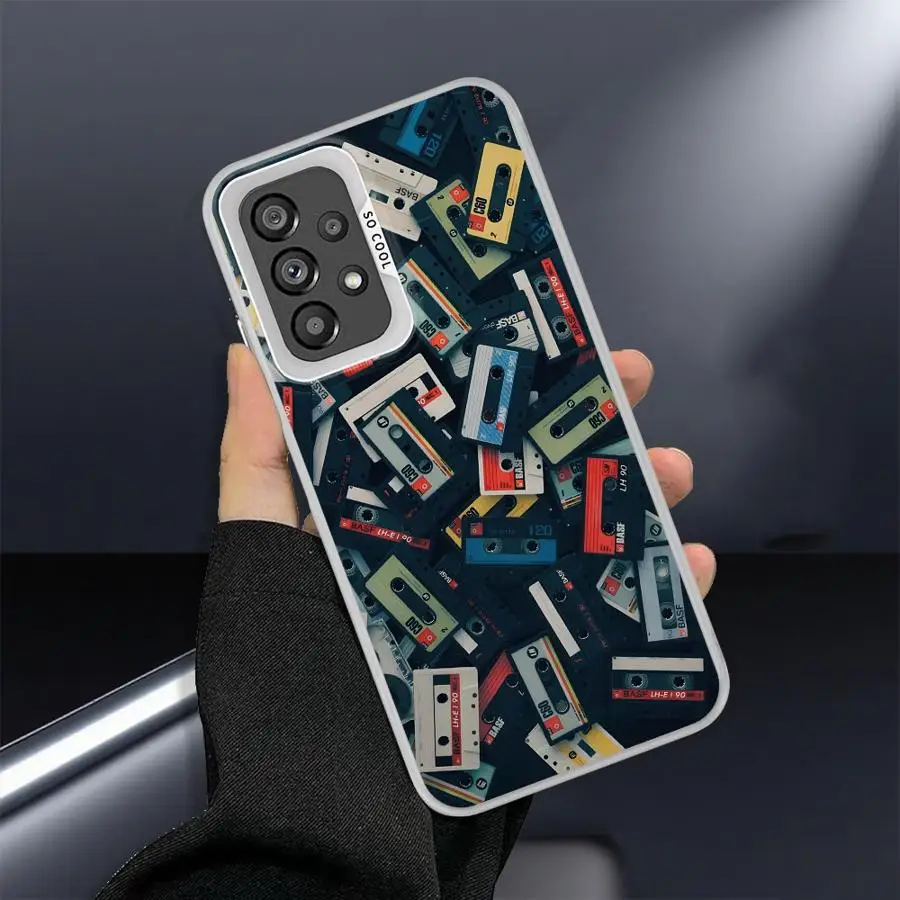 Funda de teléfono con patrón de cinta de la suerte para Samsung Galaxy A35 A51 A56 A72 A52 A53 A26 A36 A71 A54 A73 A55 Soft Shell - imagen 3