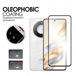 Vidrio Templado Honor X60 con Borde Negro y Protección de Cámara