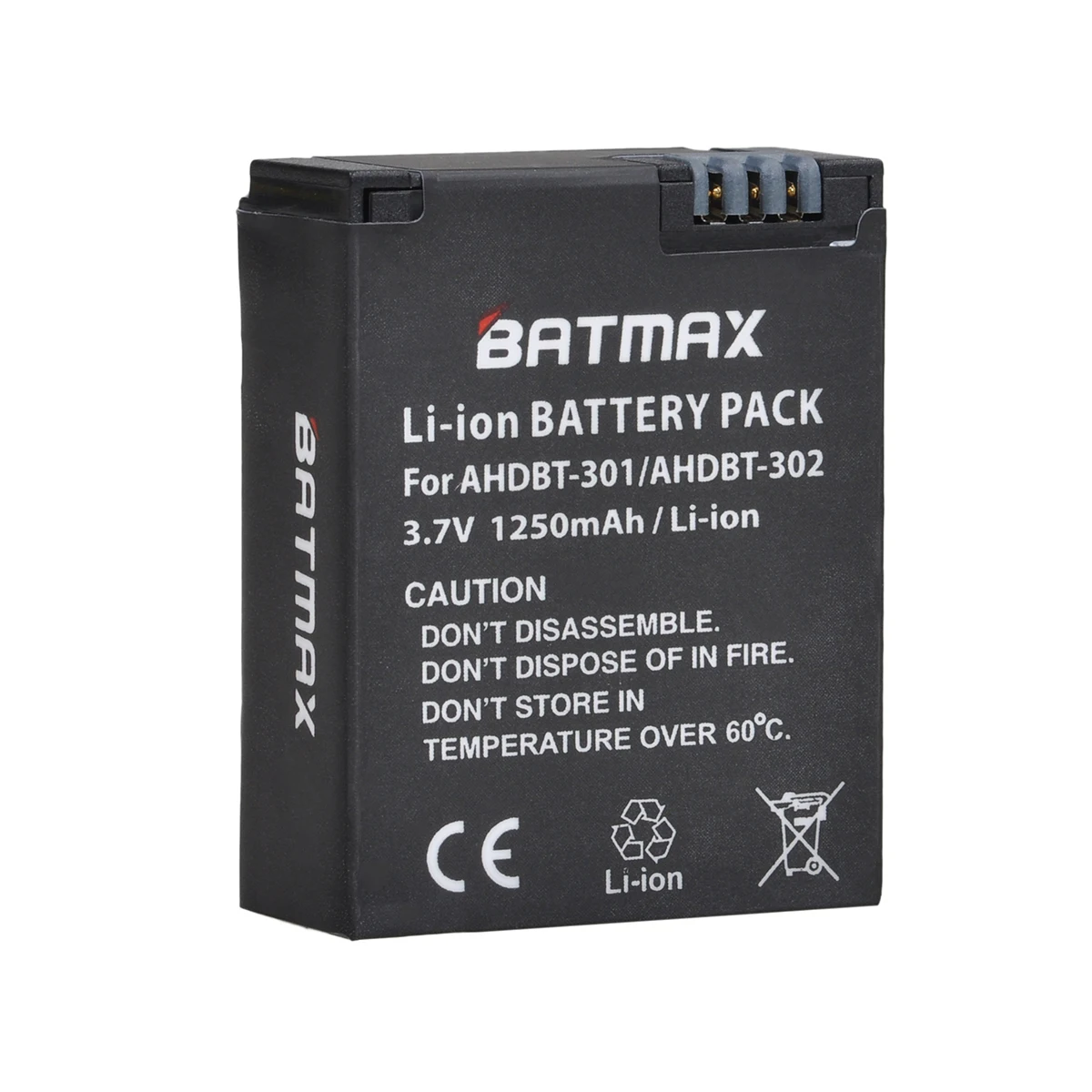 Batmax AHDBT-301 AHDBT-302 GoPro hero 3 Batería + LED Cargador dual para Gopro Hero3 Gopro Hero3+ Cámara de acción - imagen 3