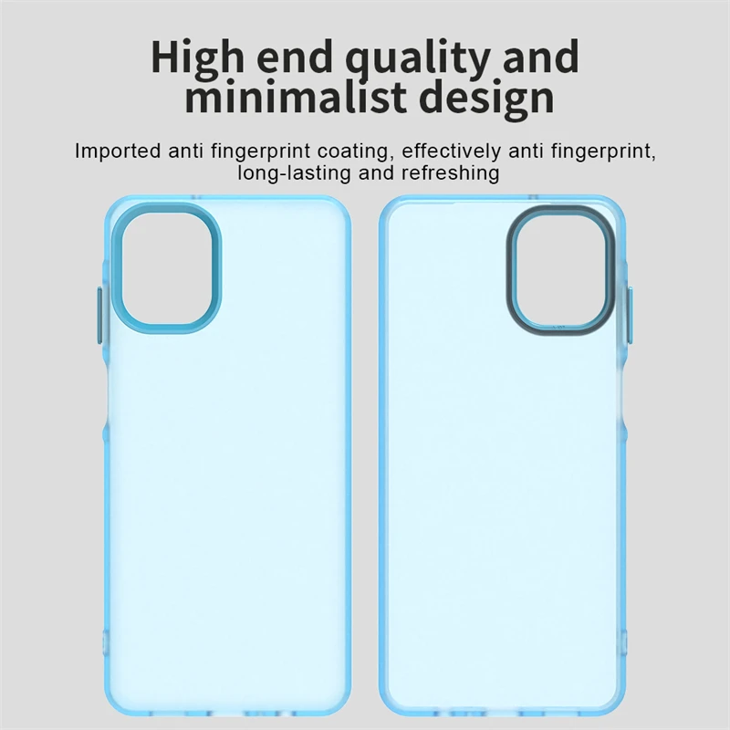 Funda transparente esmerilada para Samsung Galaxy A07, funda de silicona mate Simple de TPU, funda protectora para Galaxy A07, funda Samsung A07