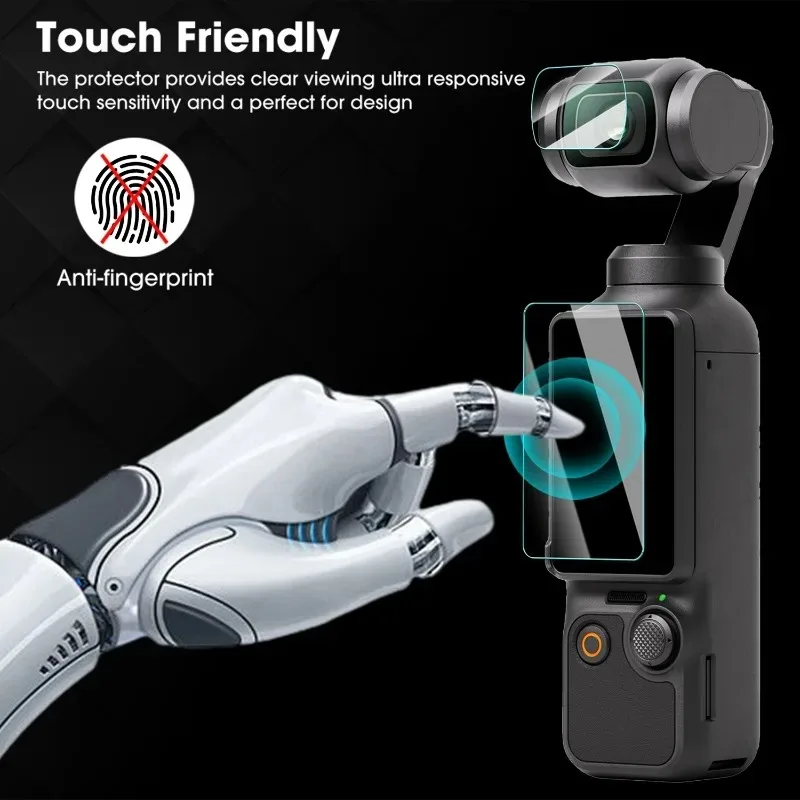 Vidrio templado 10 en 1 para DJI OSMO Pocket 3 lente cámara película 9H HD Protector de pantalla antiarañazos para accesorios de vidrio de cámara DJI - imagen 4