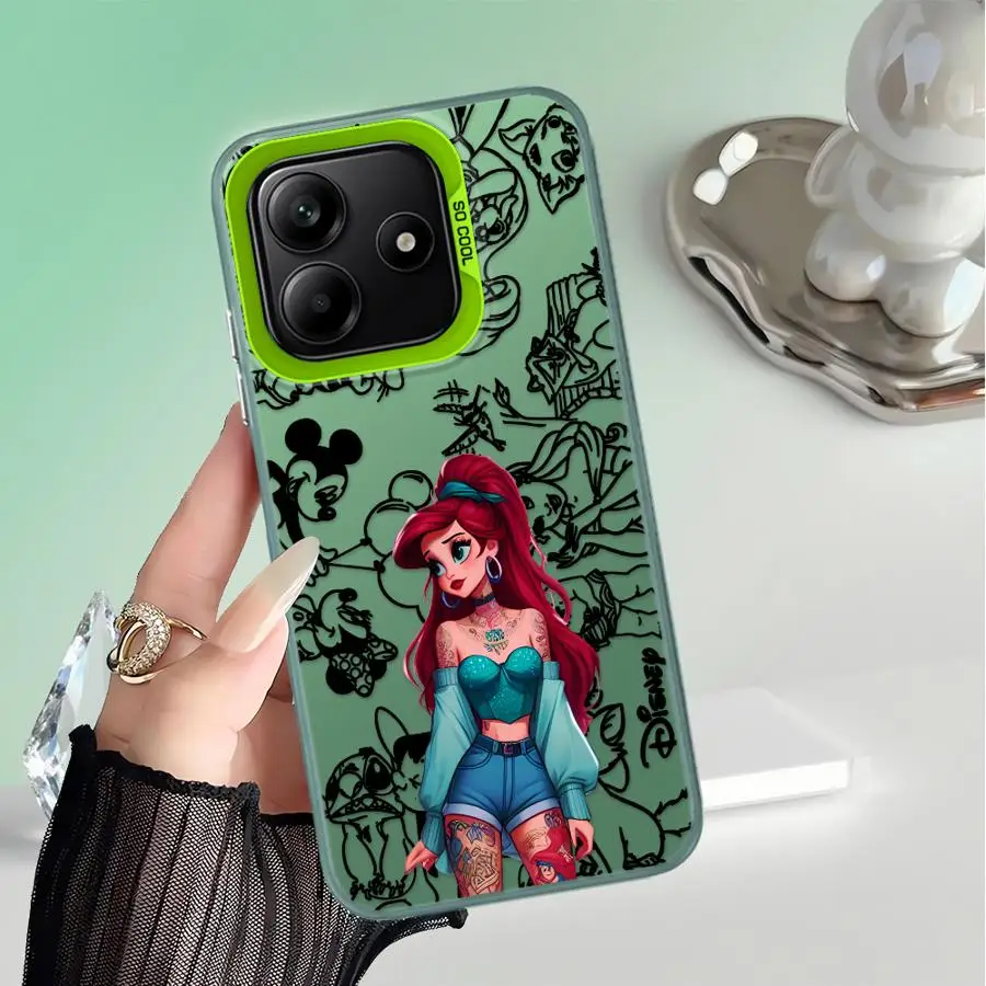 Funda blanda para Xiaomi Redmi Note 10 11 Pro 11s 12 13 14 Pro Plus 10s Disney Tattoo Princess - imagen 5