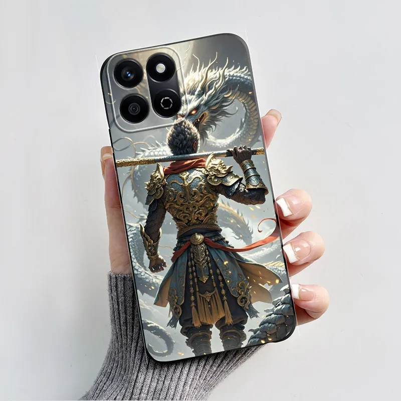 Para Honor 200 funda inteligente 2024 Cool Black Myth Wukong pintado suave TPU funda protectora de silicona para Honor X7C 200 Fundas inteligentes - imagen 3