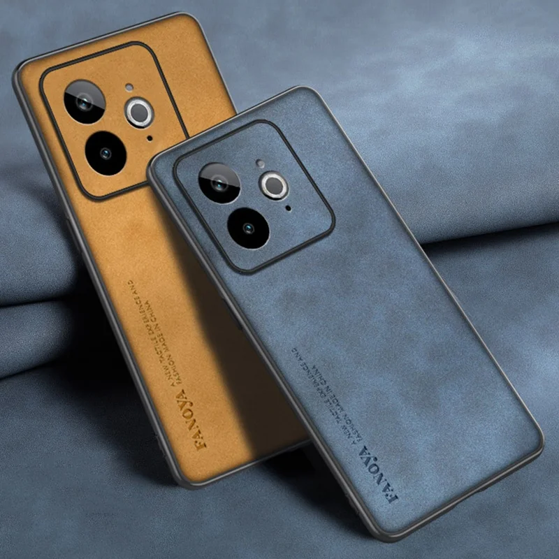Para Realme GT7 Pro Racing funda de lujo de cuero PU funda de teléfono para Realme GT 7 Pro Racing 5G contraportada protección de silicona mate - imagen 3