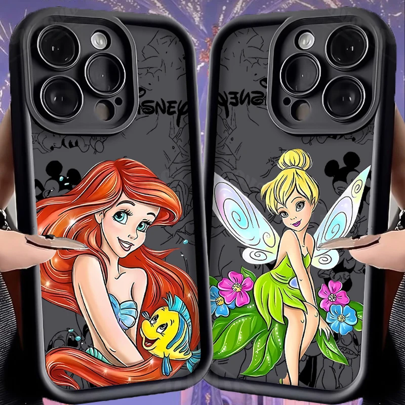 Disney Princess Tinker Bell Phone Case para Xiaomi POCO X6 X5 X4 GT X3 NFC F3 F4 F5 F6 M6 Pro Mi 13T 12T 11T 13 12 11 Lite 5G NE