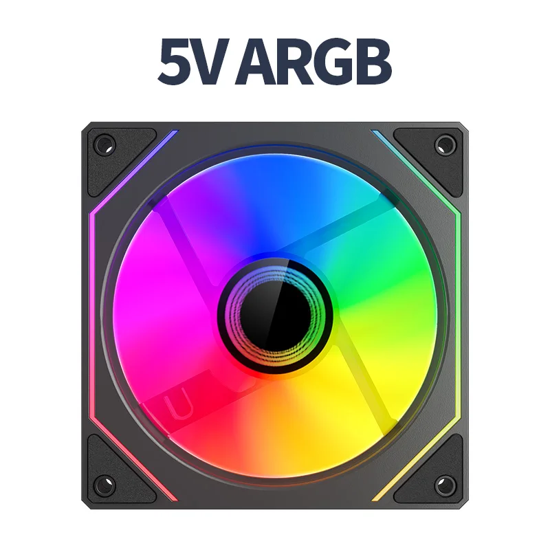 Teucer Infinite Mirror 4Pro 120mm ventilador con cubierta de PC PWM ARGB enfriador de agua CPU Ventilador de refrigeración espacio ilimitado ARGB Control remoto - imagen 2