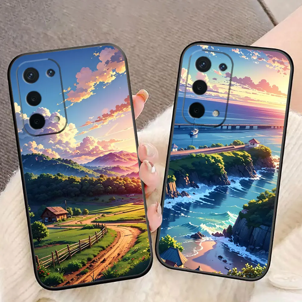 Funda de teléfono Cloud Mist Flower Sea Path para OPPO A15 A16 A17 A31 A38 A54 A55 A57 A58 A60 A71 A73 A74 A76 A78 A92 A93 A94 A98 - imagen 2