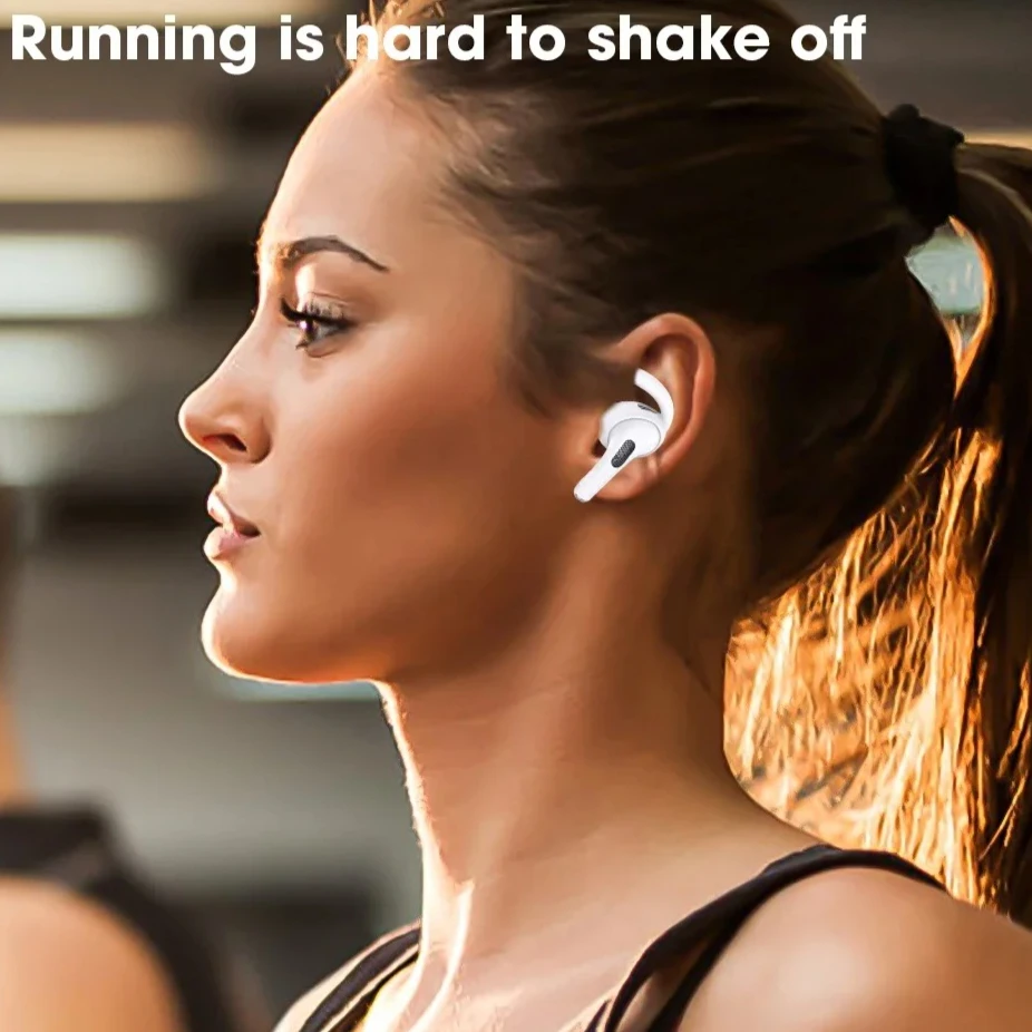 Ganchos antideslizantes de silicona para Air Pod Airpods Pro, soportes de gancho anticaída, cubierta protectora, accesorios para auriculares Bluetooth - imagen 2