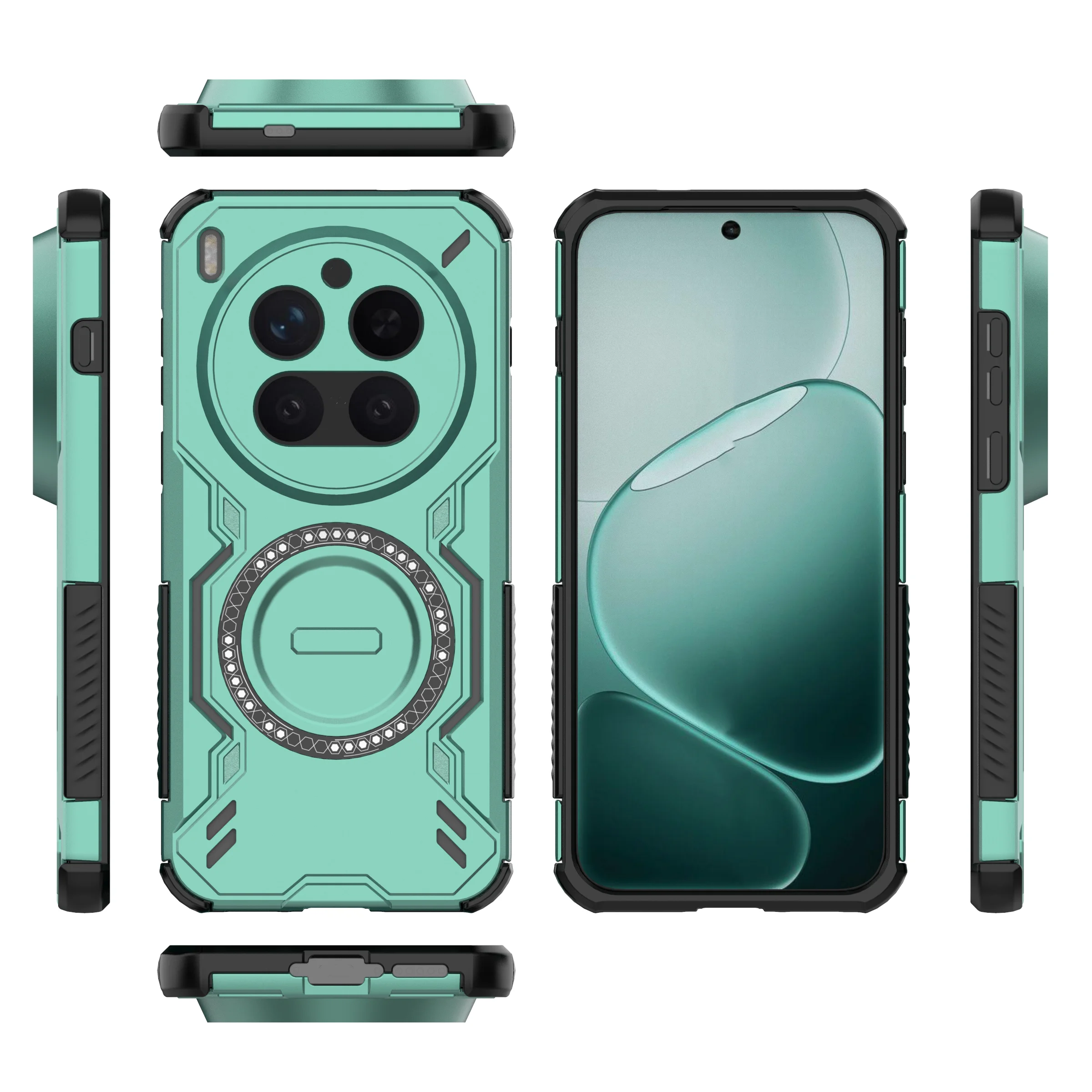 Funda Armor para Magsafe, cubierta de plástico duro con carga inalámbrica magnética para VIVO X300 Pro X300Pro - imagen 2