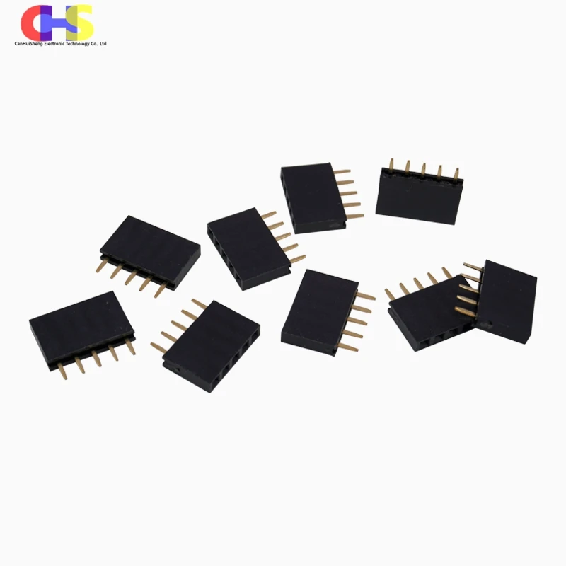10 Uds. Conector de pines hembra de una sola fila paso 2,54mm 1*2p 3p 4p 5p 6p 7p 8p 9p 10p 12p 14p 16p 18p 20p 22p 40p - imagen 4