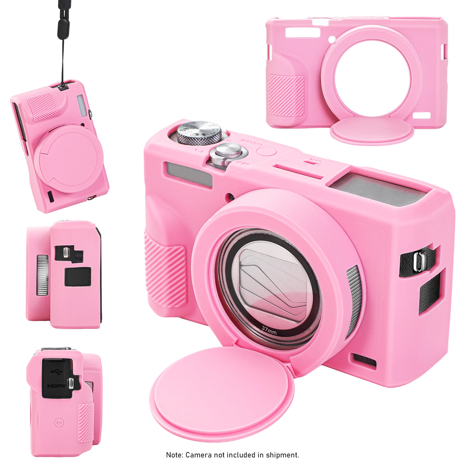 Funda de silicona para Canon Powershot G7 X Mark III, armadura para cámara Digital, cubierta corporal, anticaída, a prueba de polvo, funda de piel suave para Canon - imagen 2