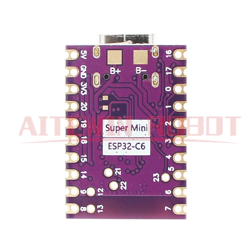 Placa de desarrollo ESP32-C6 SuperMini, controlador de aprendizaje de programación MCU, placa central - imagen 4