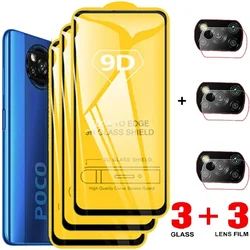 Película Poco X3 X4 Pro 5G vidrio templado Poko M3 M4 película de cámara Poco F4 GT F3 protectores de pantalla para Xiaomi Poco X 4 GT Pro vidrio