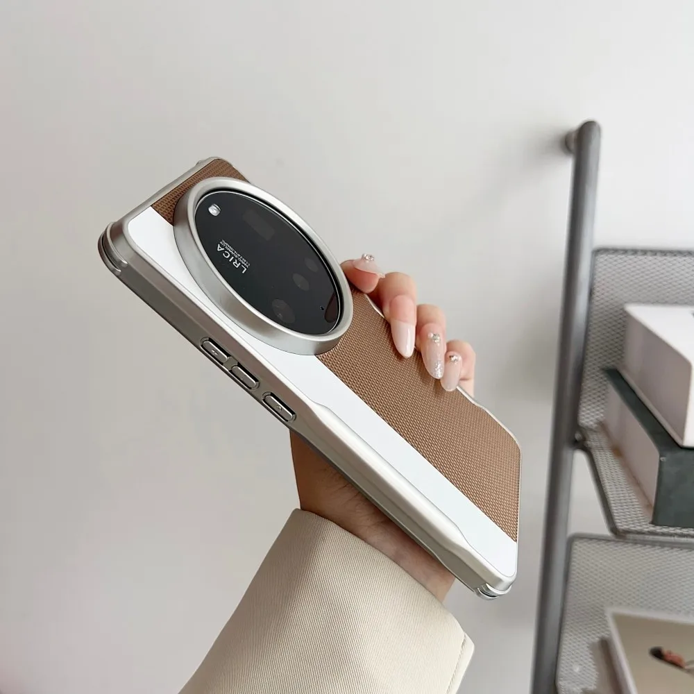 Para Huawei Honor Magic 7 Pro funda de lujo de cuero PU revestimiento mate funda protectora trasera para Honor Magic 7 7Pro carcasa de teléfono - imagen 3