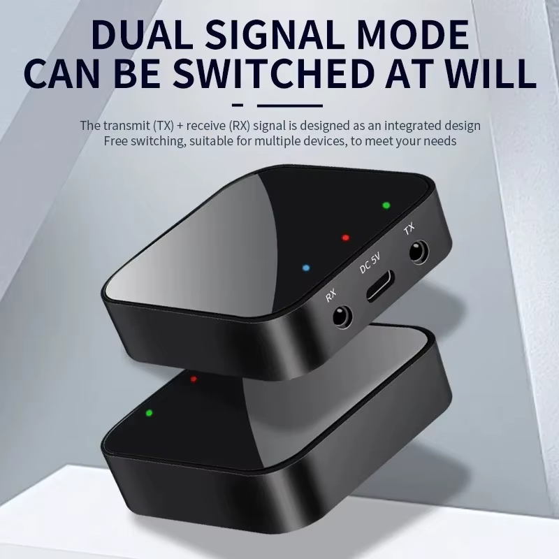 2025 Bluetooth 5,3 transmisor receptor 3,5mm Aux HiFi estéreo música adaptador de Audio inalámbrico para Kit de coche altavoces auriculares TV