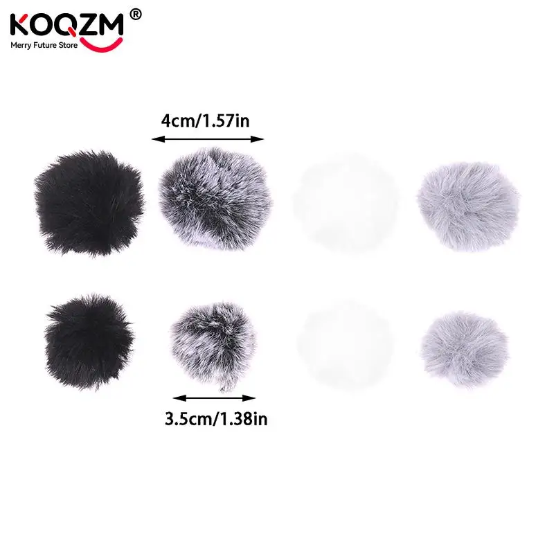 Micrófono Lavalier con Clip, parabrisas peludo, suave, cómodo, solapa, accesorios para micrófonos, 1 unidad