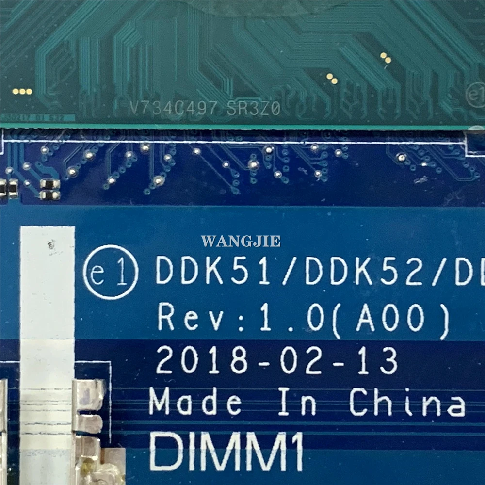 Placa base CN-0KTVPD 0KTVPD KTVPD para la placa base del ordenador portátil DELL 5587 LA-E993P con CPU SR3Z0 i5-8300H GTX1050 - imagen 4