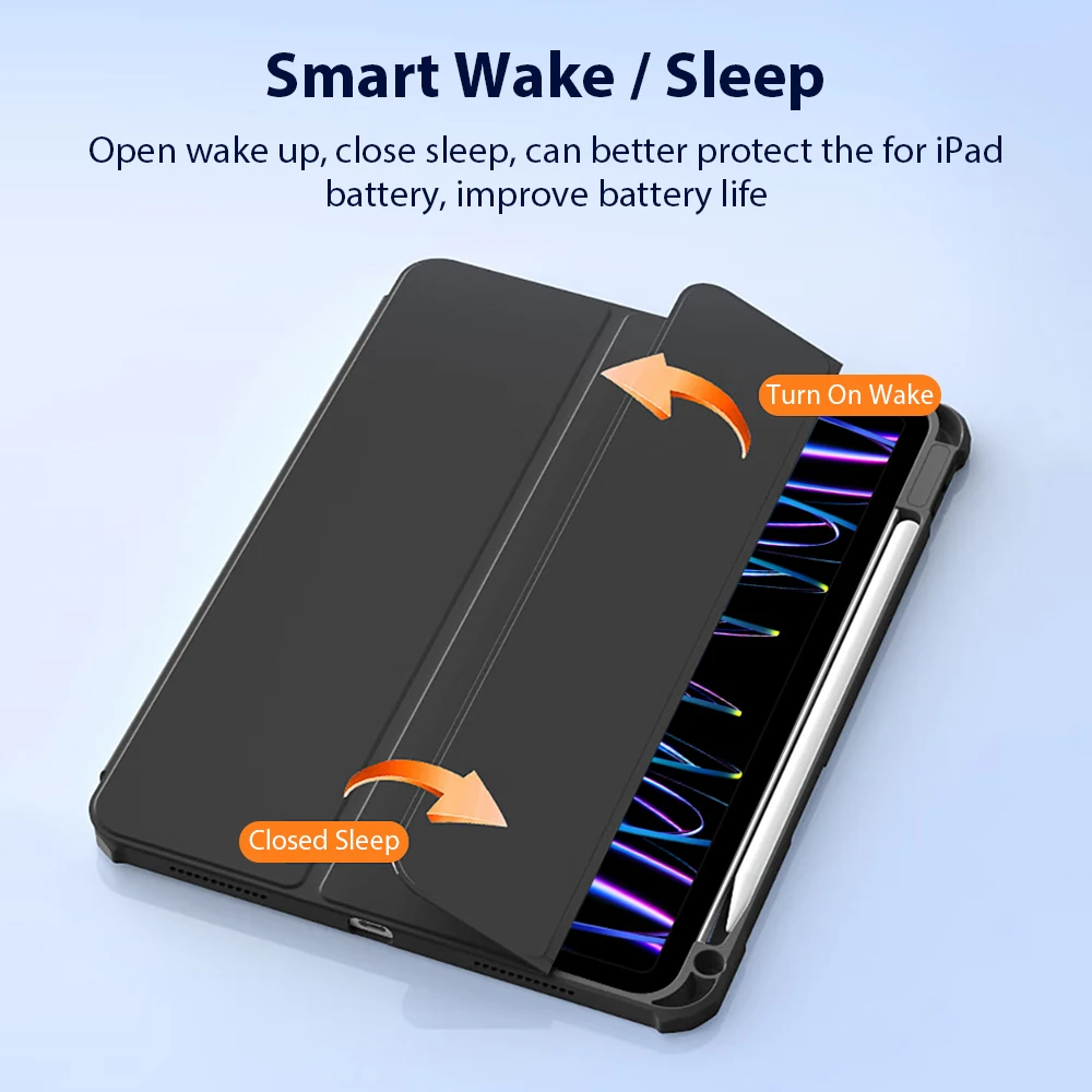 Funda para iPad Pro 12,9 11 13 M5 M4 2025 A16 M3 10. a generación 10,9 Funda para iPad Air 3 4 5 6 Mini 7 10,5 10,2 Funda protectora - imagen 5