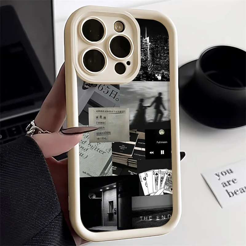 Funda de teléfono de Color sólido de silicona suave para iPhone 13 17 Pro Max 11 16 15 14 12 Air 16E 17promax 16promax Funda a prueba de golpes - imagen 3