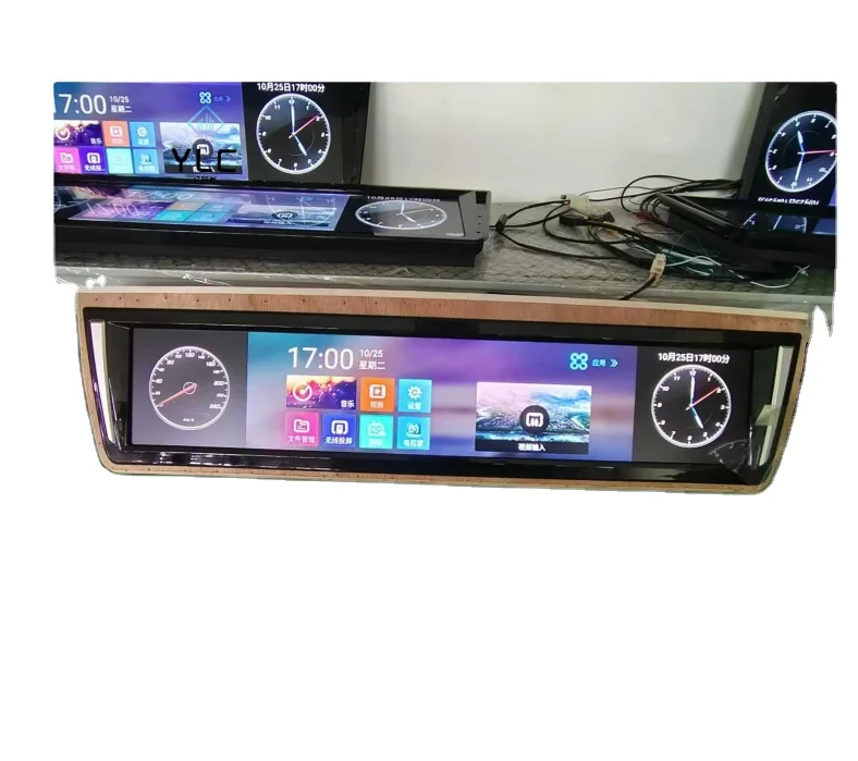 Coche TVYLC 26 pulgadas, furgoneta más vendida, sistema Multimedia inteligente curvo Android, pantalla larga personalizada, TV en la azotea Hiace Vito Spr