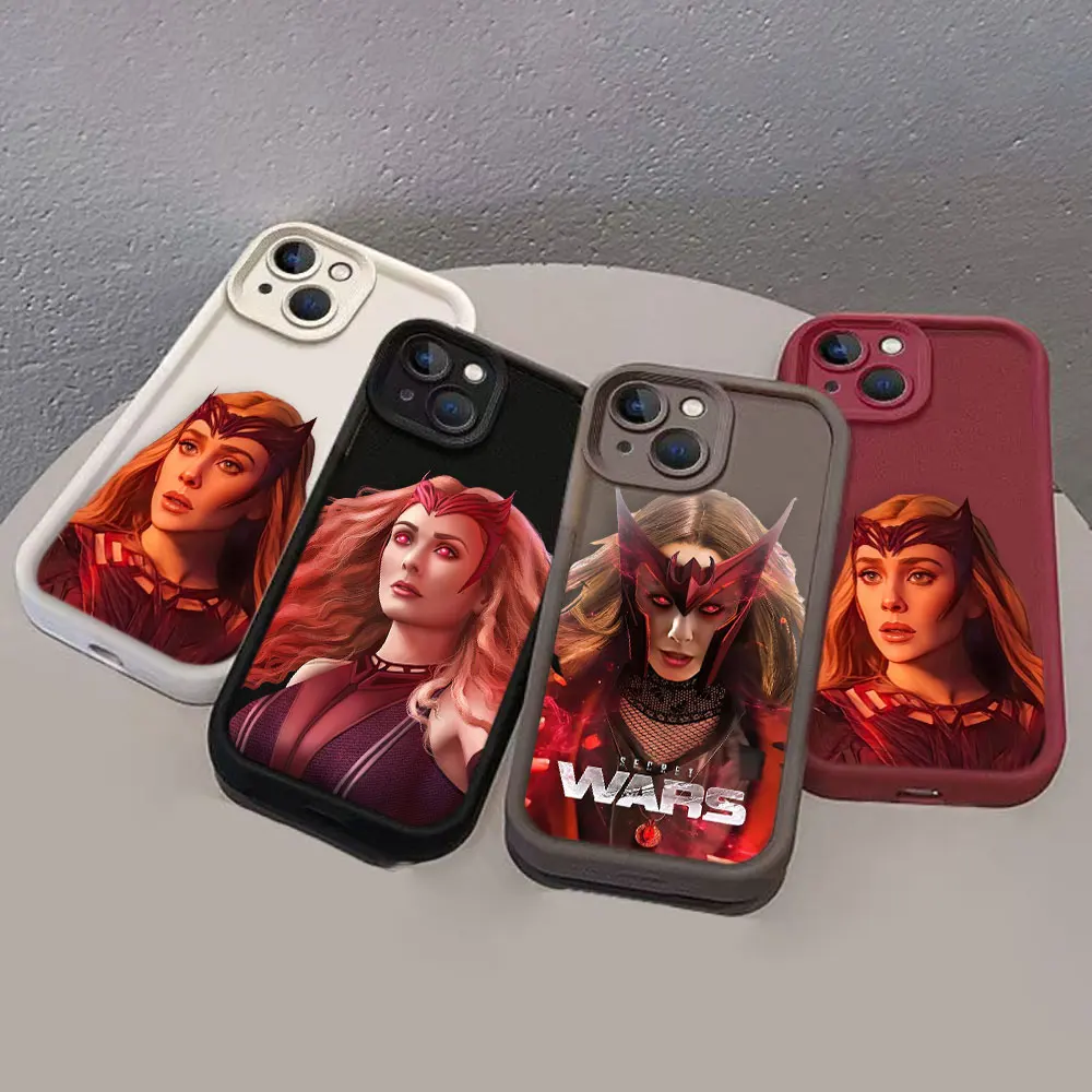 Funda de teléfono Marvel Scarlet Witch Wanda para VIVO V23 V23E V25 V27 V27E V29 V30 V30E V40 X60 X70 X80 X90 X100 S12 Funda