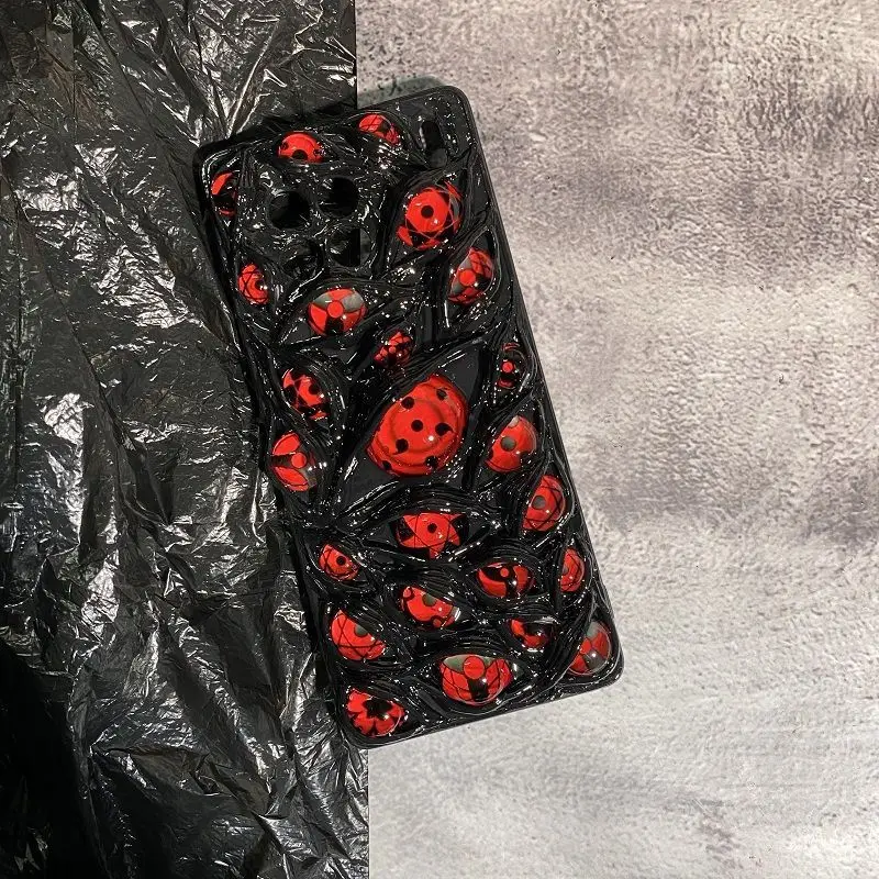 Cthulhu mitología 3D luminosa sabor pesado Horrible Ojo del diablo funda de teléfono de protección completa para Iphone 11 12 13 14 Pro - imagen 5