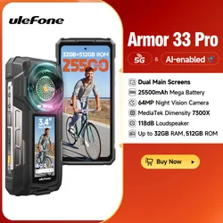 Ulefone Armor 33 Pro 5G – Móvil Robusto Android con Doble Pantalla