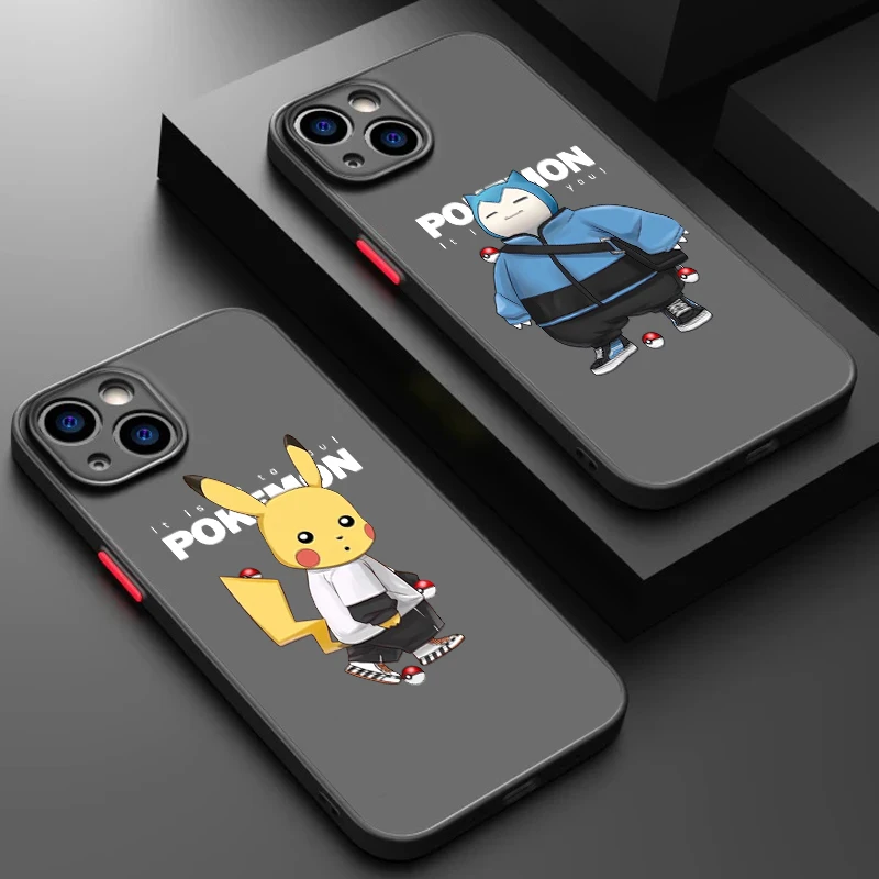 Funda de teléfono translúcida esmerilada para Apple iPhone 16, 15, 14, 13, 12, 11, XS, XR, X Pro Max, Mini - imagen 2