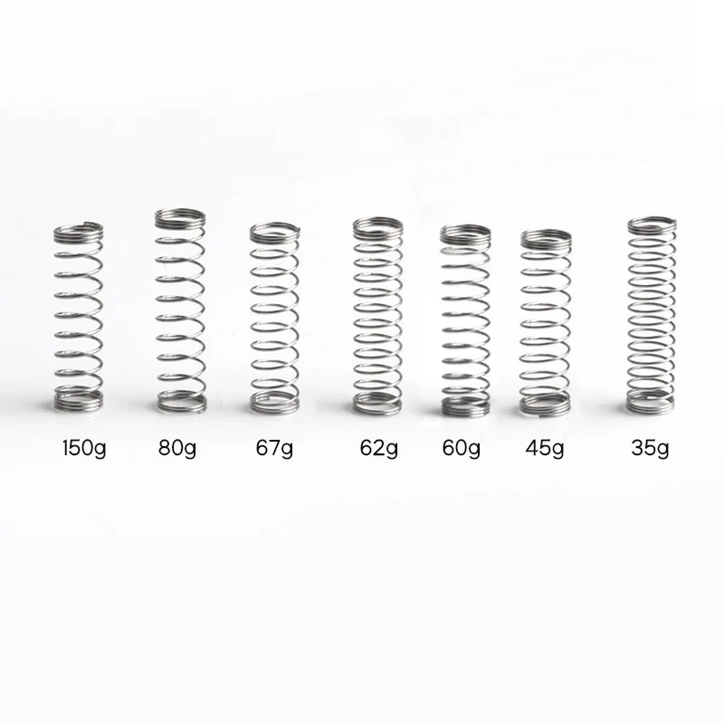 Resorte de eje de teclado mecánico, 35g, 45g, 60g, 62g, 67g, 80g, 150g, resorte de interruptor chapado en oro, compatible con Cherry MX - imagen 3