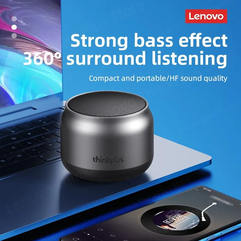Original Lenovo K30 portátil HiFi Bluetooth altavoz inalámbrico impermeable USB al aire libre música surround Bass Box Mic