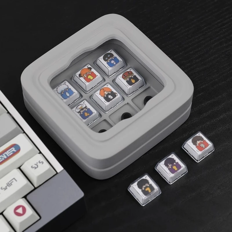 Alightstone-caja de almacenamiento de teclas con impresión 3D, caja de exhibición de polvo de resina personalizada con nueve compartimentos, accesorios de decoración, regalo - imagen 5