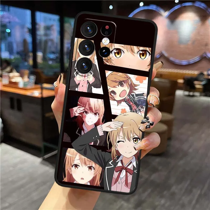 Funda Yukino Yukinoshita para Samsung Galaxy S25 S24 S23 S22 S21 S20 S10 S9 S8 FE Lite Ultra Plus 5G funda de teléfono negra - imagen 4