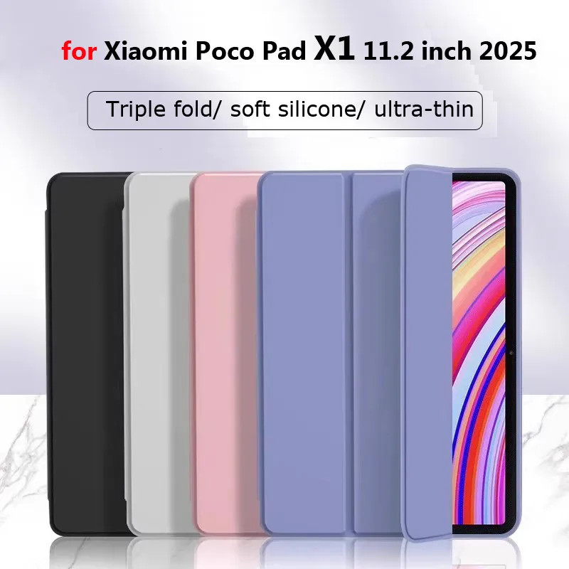 Funda para Xiaomi Poco Pad X1 2025 11,2 "Pad8 Pro 8 Pad 2 11 pulgadas Mini 8,8 pulgadas para Redmi K Pad 8,8" Funda de cuero PU para tableta