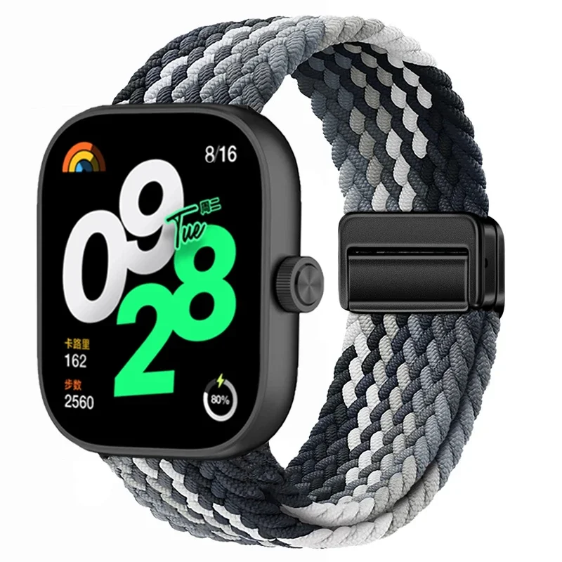 Bucle Solo trenzado para Redmi Watch 4, correa de reloj con hebilla magnética para Xiaomi mi Band 8 Pro, pulsera ajustable - imagen 5