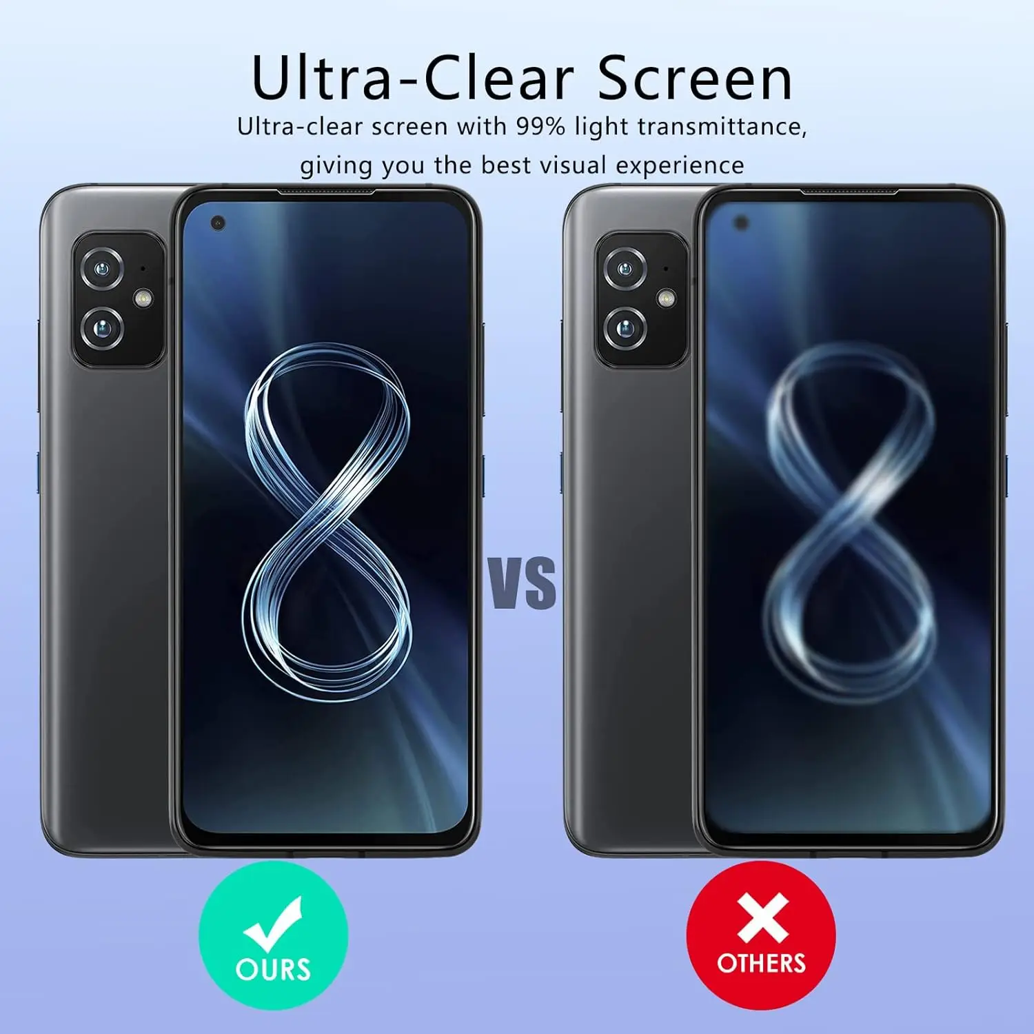 Vidrio Templado 2.5D 9H para Zenfone 8, Protector de pantalla, película de lente de cámara para Zenfone 8 8Z ZS590KS - imagen 4