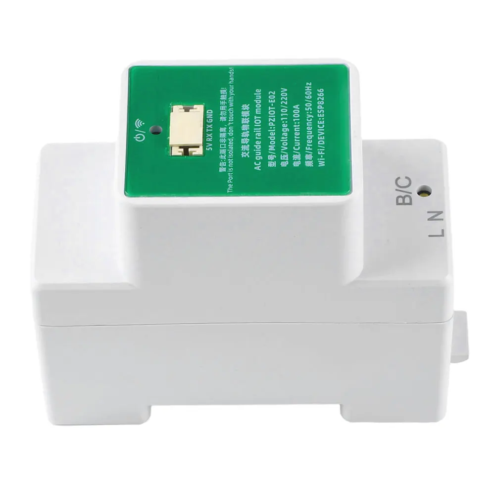 PZIOT-E02 de energía eléctrica monofásico, medidor de corriente de voltaje, módulo IOT, WIFI inteligente, 110V, 220V, 100A - imagen 3