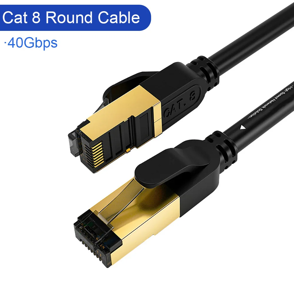 Cable Lan CAT7 Cat8 RJ45 cat 7 8 cable rj 45 Cable de red Ethernet Cable de conexión corto 30cm 10m 15m 20m para enrutador de ordenador portátil Cable de PC - imagen 5