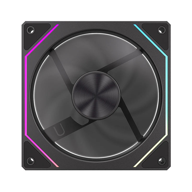 Teucer Infinite Mirror 5 Pro ventilador de refrigeración de caja de ordenador lente de doble cara 12CM ARGB sincronización de la placa base eje de patrón de CD - imagen 5