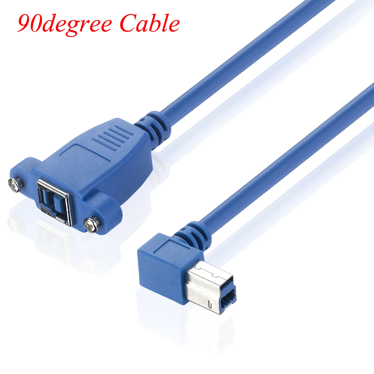 Bochara-cable de extensión USB 3,0 para impresora, USB 3,0, tipo B macho a USB 3,0, tipo B hembra, lámina + trenzado blindado, 50cm - imagen 2