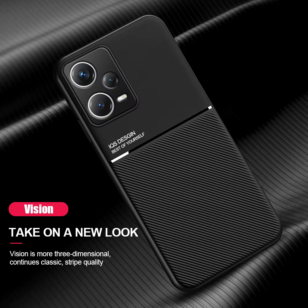 Funda antideslizante resistente para Xiaomi Poco X6 Pro X5 5G X4 M6 Pro M5 M4 F6 F5 F4 GT, funda con soporte magnético para coche, Fundas - imagen 2