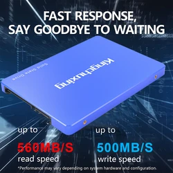 Kingchuxing SSD SATA3 de 2,5" Interno para Portátiles – Azul