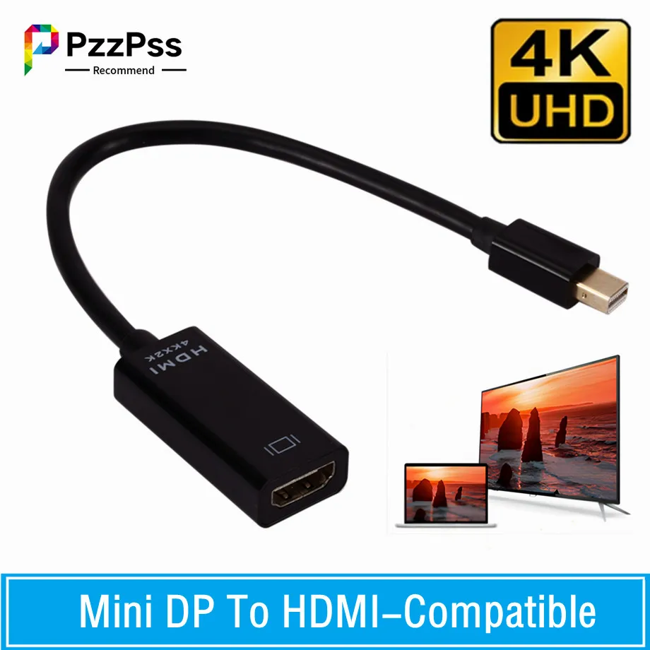 Cable Mini DisplayPort a HDMI 4K/1080P MacBook Pro Surface Pro - imagen 3