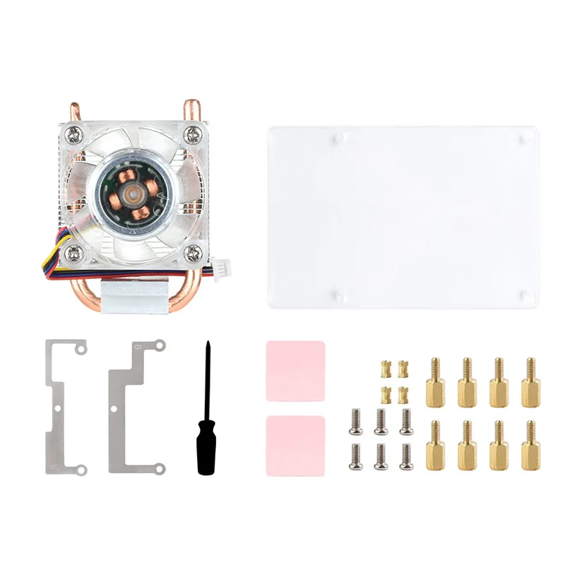 Raspberry Pi 5 torre de hielo, ventilador RGB Pi5, Enfriador de CPU, aletas de tubo de cobre en forma de U - imagen 2