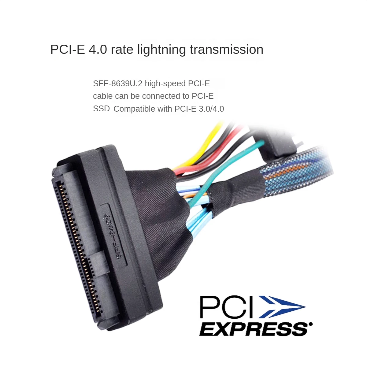 Cable adaptador de interfaz Slimline SFF-8654 a SFF-8639 para NVMe SSD PCI-E SSD - Adaptadores de cables de hardware para PC - imagen 4