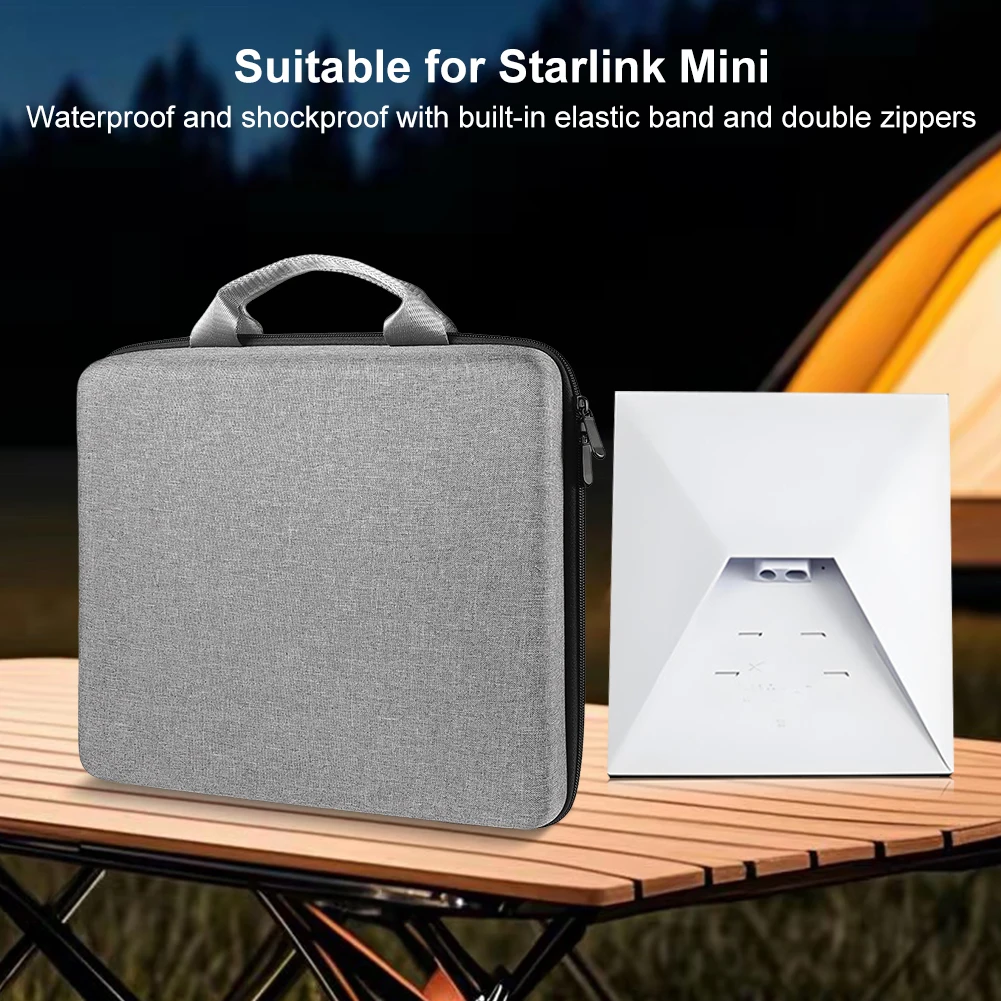 Estuche rígido para Mini enrutador Starlink, caja de almacenamiento portátil, caja de protección para enrutador, bolsa de almacenamiento portátil para exteriores, Estuche De Viaje para enrutador - imagen 3