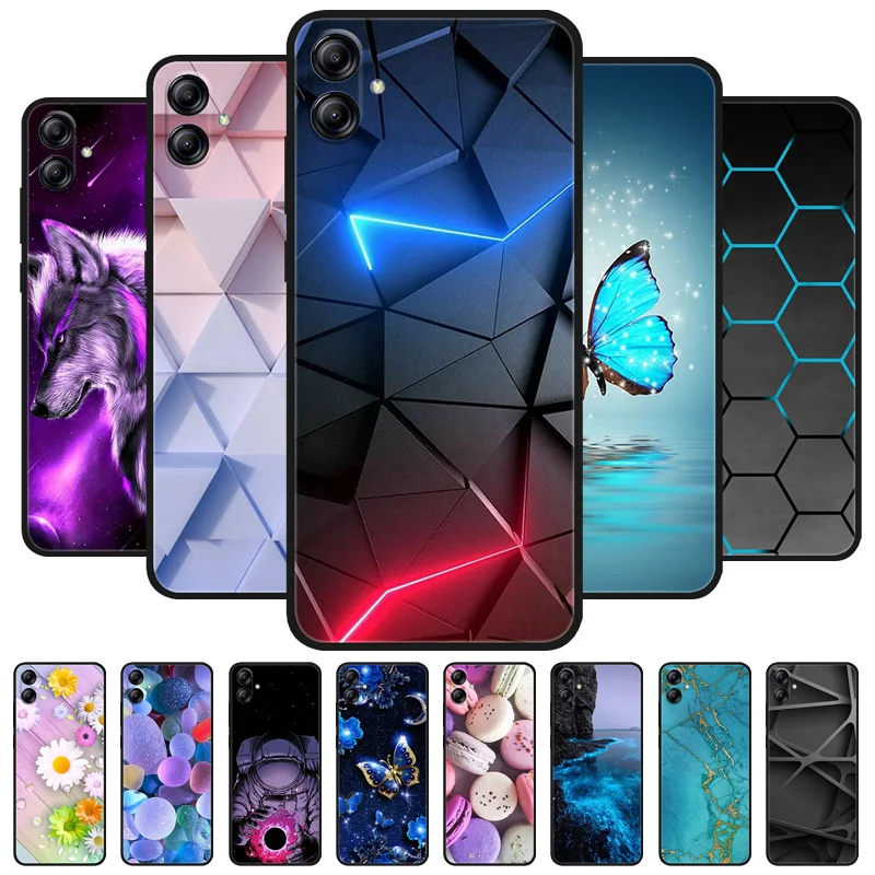 Para Samsung Galaxy A06 funda de silicona lindo patrón suave TPU cubierta de teléfono para Samsung Galaxy A06 A 06 SM-A065F cubierta trasera parachoques