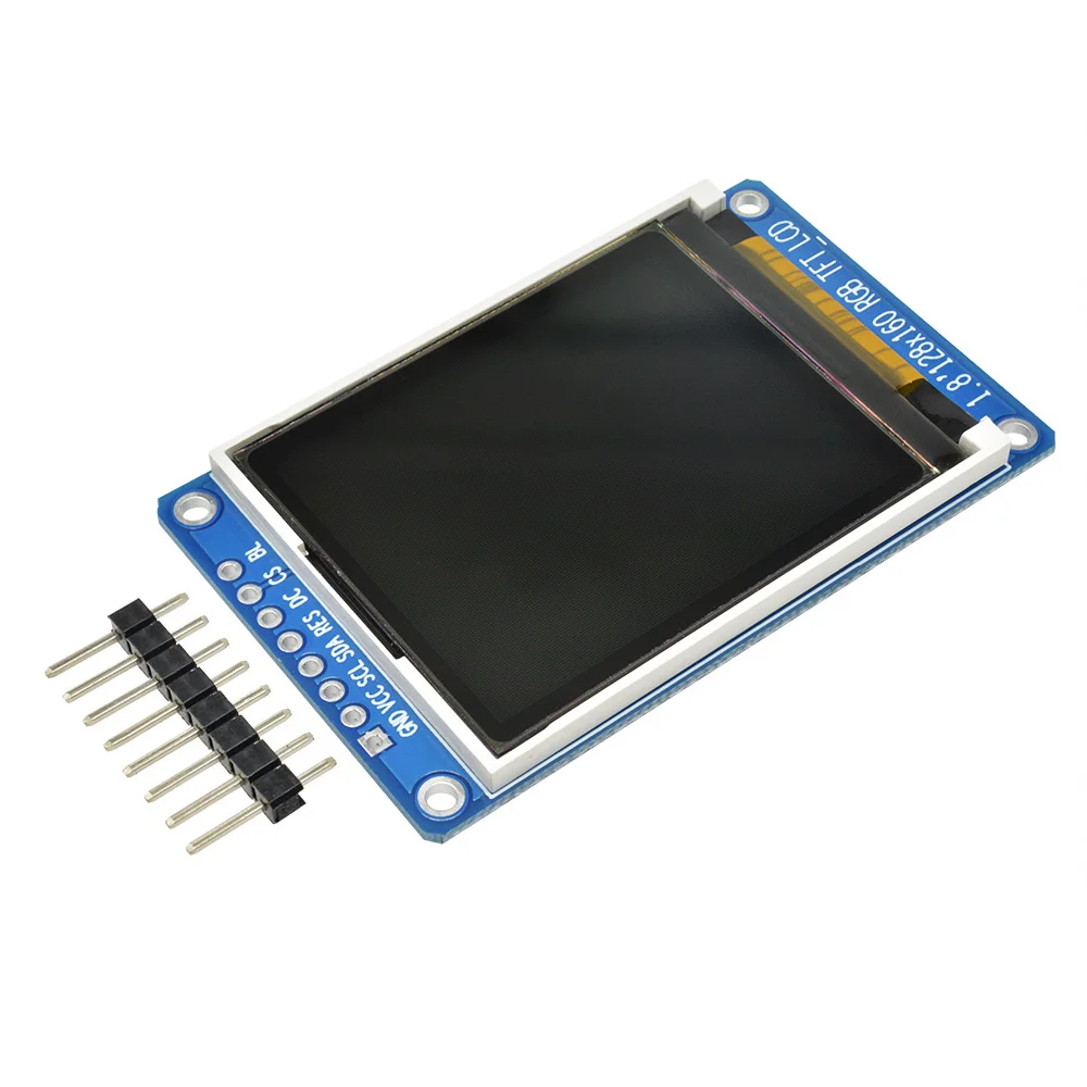 Módulo de pantalla LCD TFT a todo Color SPI de 1,8 pulgadas, 128x160, ST7735S, 3,3 V, reemplaza la fuente de alimentación OLED para Arduino