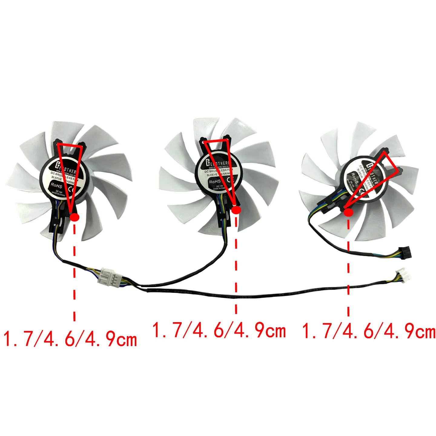 GA92S2H para GALAX RTX2070 2070S 2080 2080S EX Gamer V2 ventilador de repuesto para tarjeta gráfica - imagen 3
